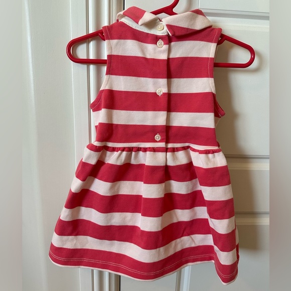 NWT! Janie and Jack infant striped dress! Size: 6-12 months. Cute button details - Picture 5 of 8